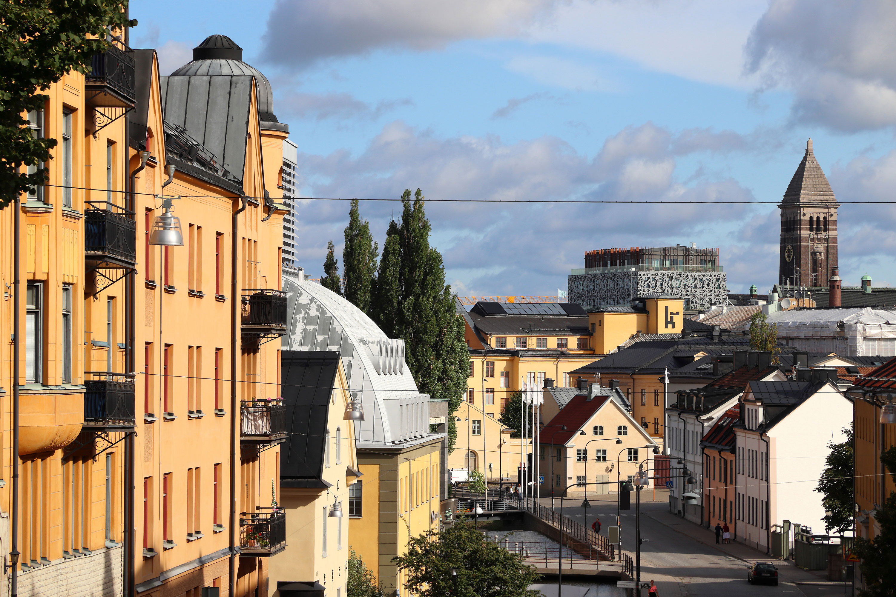Norrkoping Town Skyline In Sweden